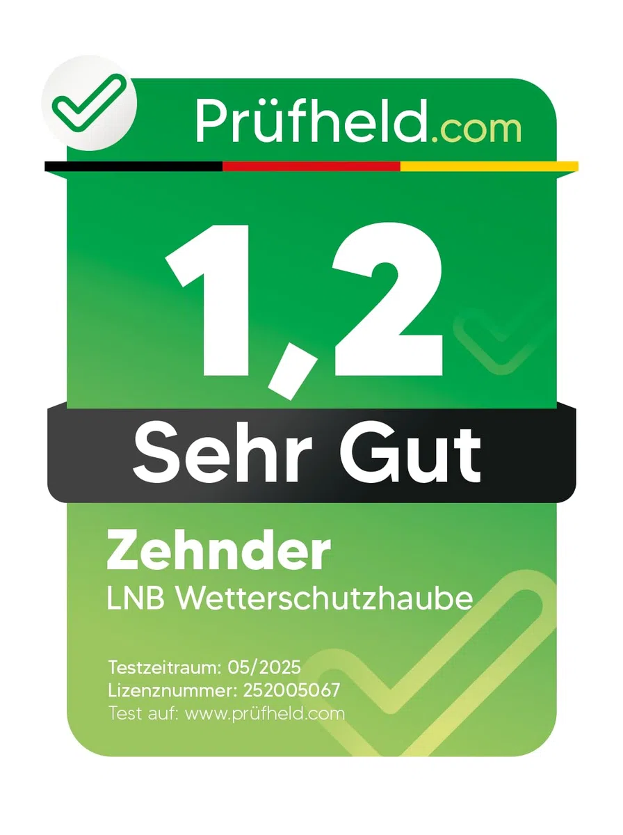 ZEHNDER LNB - Tapa de protección contra la intemperie para 2 LNBs, LMB de protección contra la intemperie, protección contra el granizo, nieve, lluvia, LMB