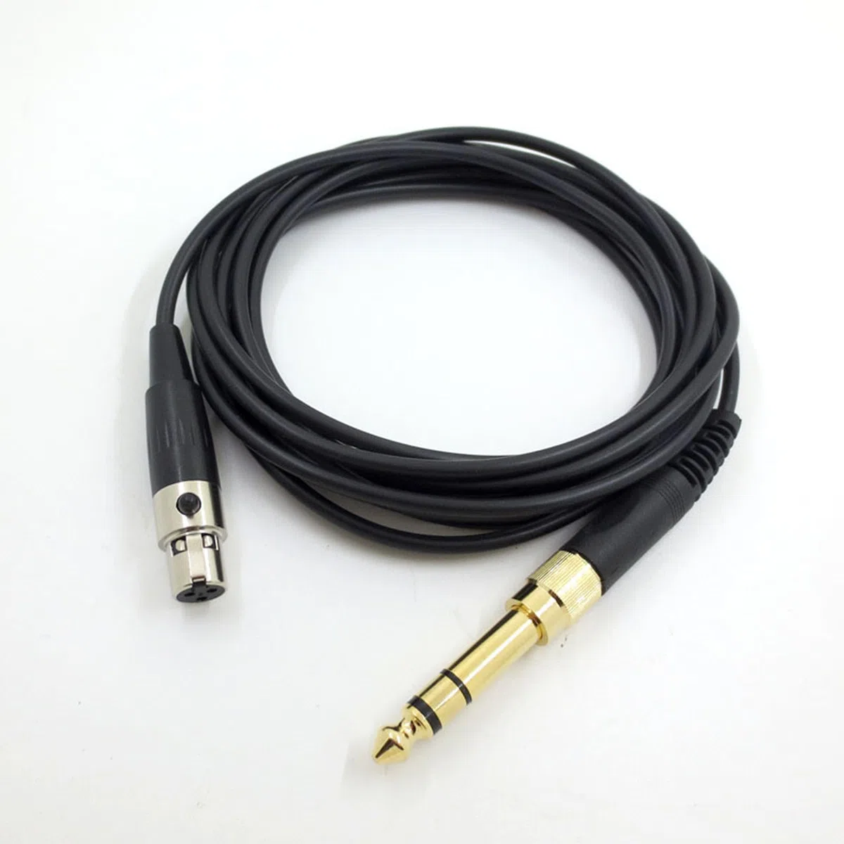 Reemplazo Cable Cordón para AKG K240 K240S K240MK II Q701 K702 K141 K171 K181 K271s K271 MKII Auriculares,Mini XLR audio con adaptador de 6,35mm, 2m/6,6pies,negro