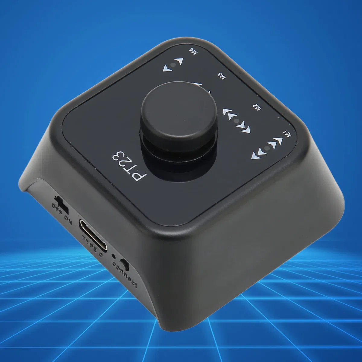 Turner de Página Bluetooth PT23, Interruptor de Llave de Controlador Multimedia Inalámbrico Recargable con Pedal para Teléfono de Computadora (Negro)