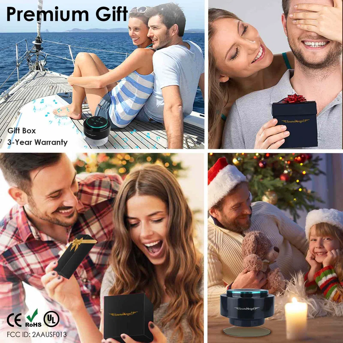 Xleader Versión Actualizada Altavoz de Ducha Bluetooth Certificación Hermética ipx7 Regalo Festivo para Niñas Niños Hombres Mujeres Niños Mini Altavoz Portátil 5w con Ventosas para Bathro