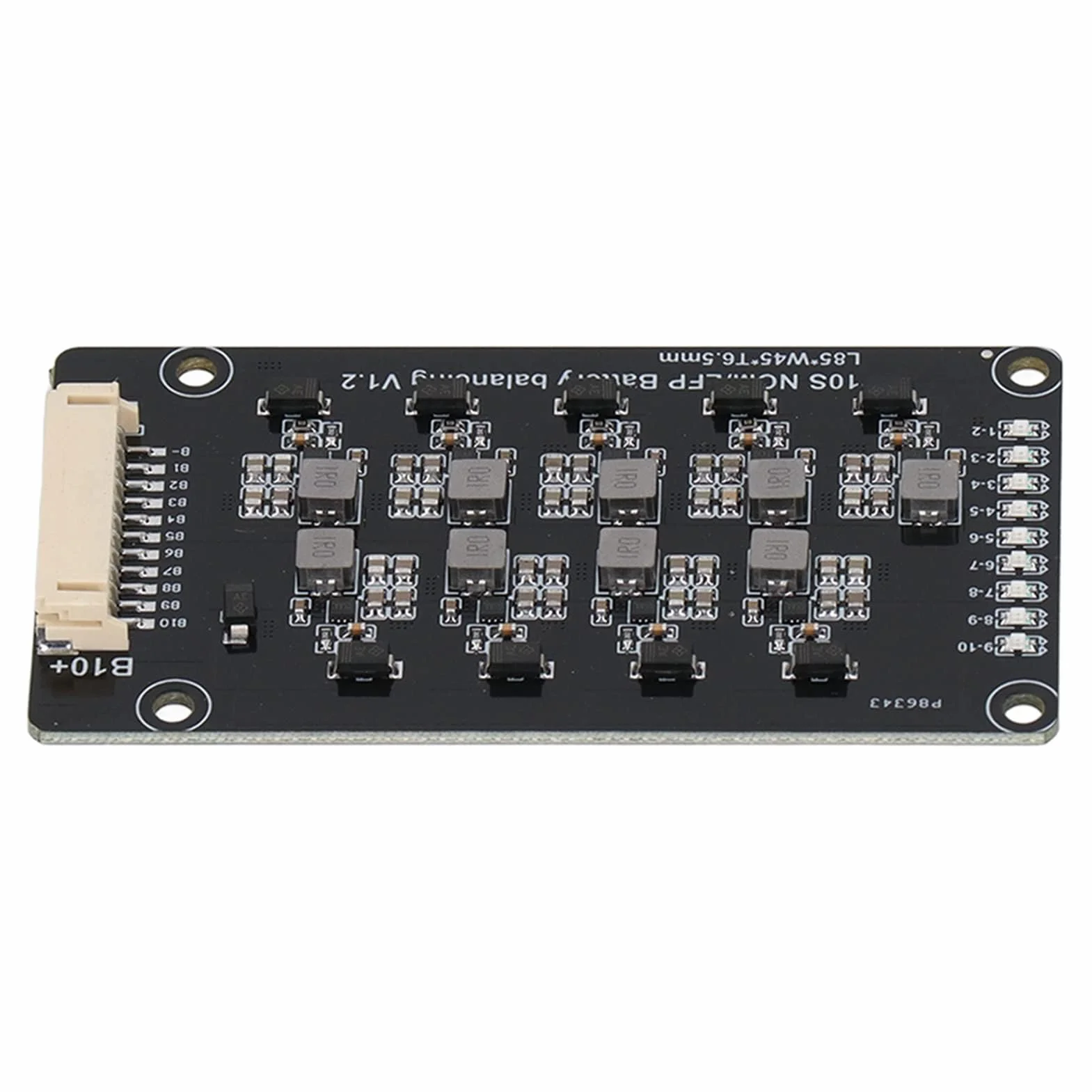 Ecualizador Activo de Batería, 10S 1.2A Ecualizador Activo de Batería Ecualizador Adyacente Automático Equilibrador de Batería Inductivo MOS