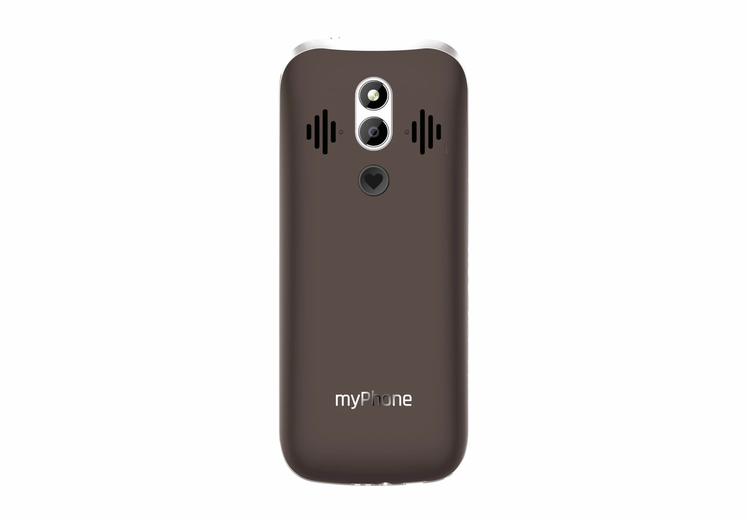 myPhone Halo 4 Plus LTE teléfono para Mayores con Base de Carga, Pantalla de 3,5 Pulgadas, Teclas Grandes, botón SOS, 4G – Praline Collection