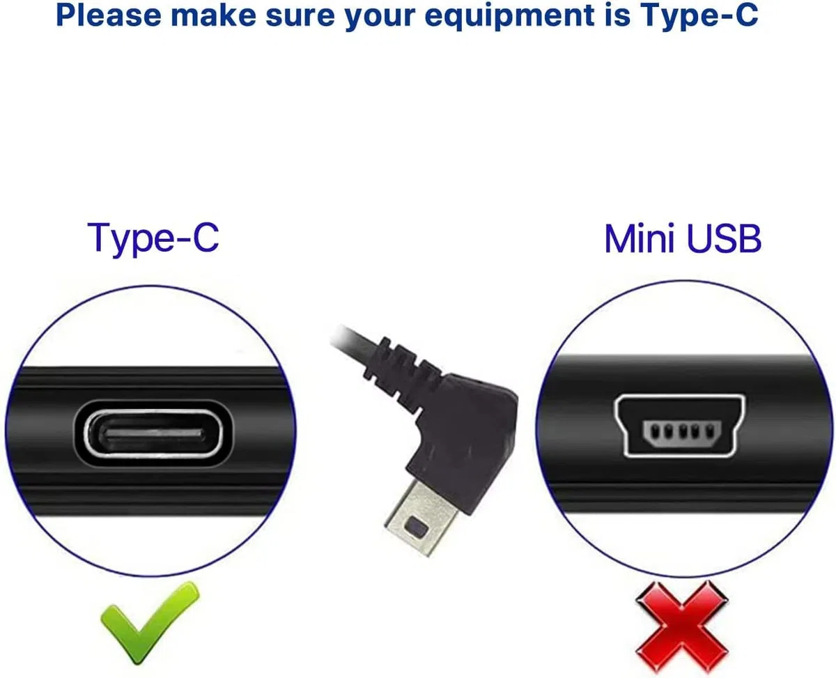 GKU Hardwire-Kit Tipo C, Cable de Carga de Coche de 3,5 Metros, monitorización de Aparcamiento con protección de Baja tensión, 12V- 24V a 5V 3A(para D700 D600pro D900 Dash CAM)