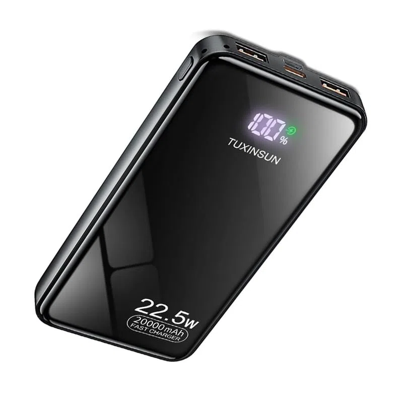 Batería Externa Solar 20000mAh PD20W Cargador Solar Power Bank Cargador Portátil USB C Carga Rápida Compatible para Smartphone Tablet Camping y Más