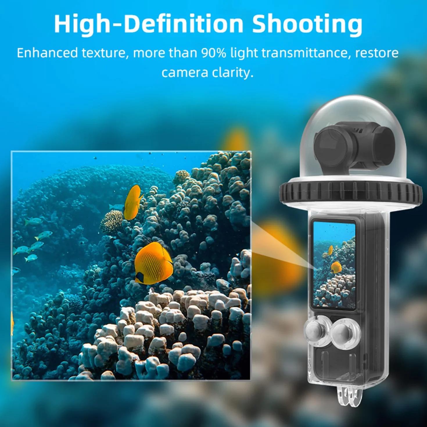 40M (131ft) Osmo Pocket 3 Estuche para Buceo Subacuático Carcasa Carcasa Protectora Compatible con dji Osmo Pocket 3 Accesorios Impermeables