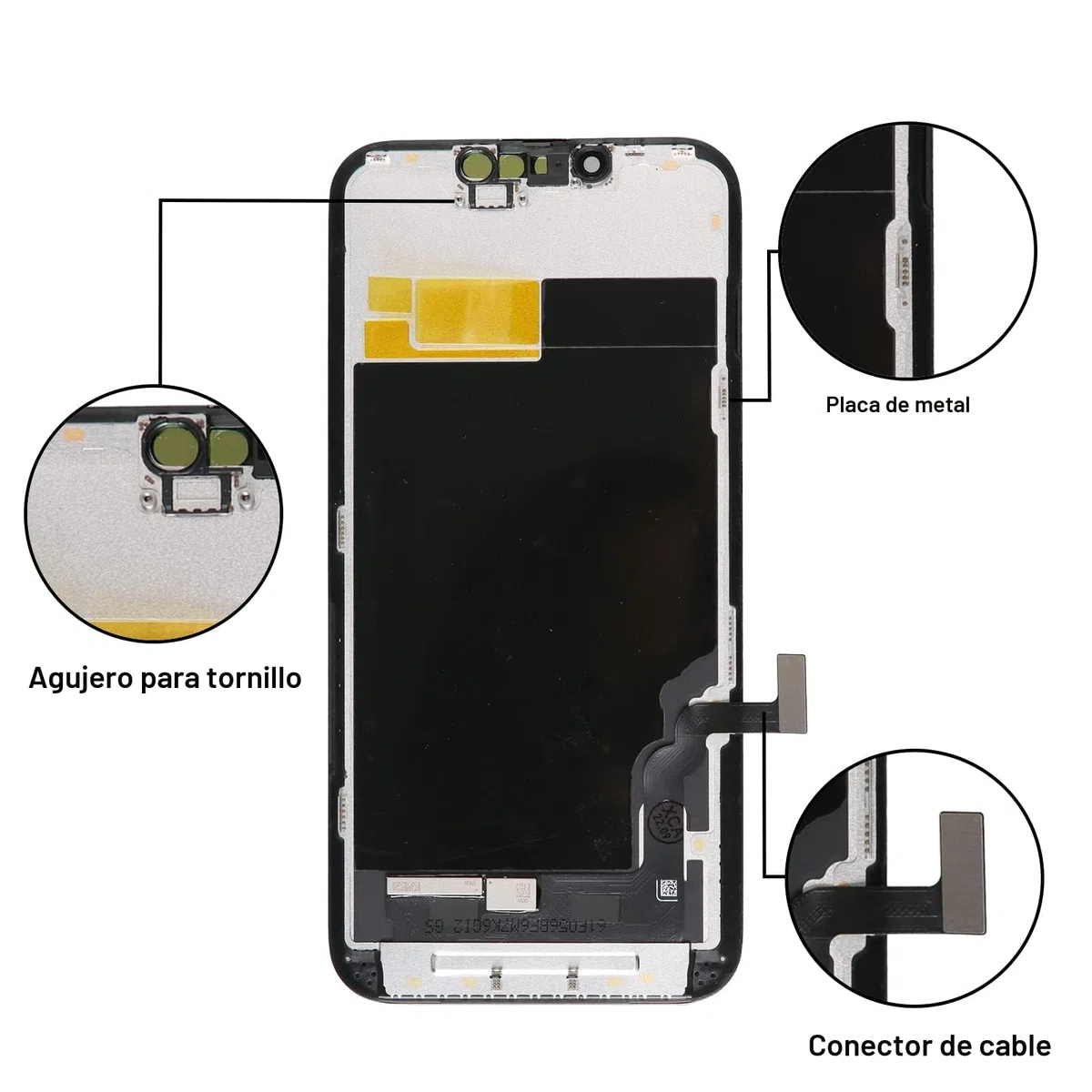 LL TRADER - Pantalla LCD para iPhone 13 de 6,1" Reemplazo FHD con digitalizador táctil 3D, marco de montaje y kits de reparación 2026
