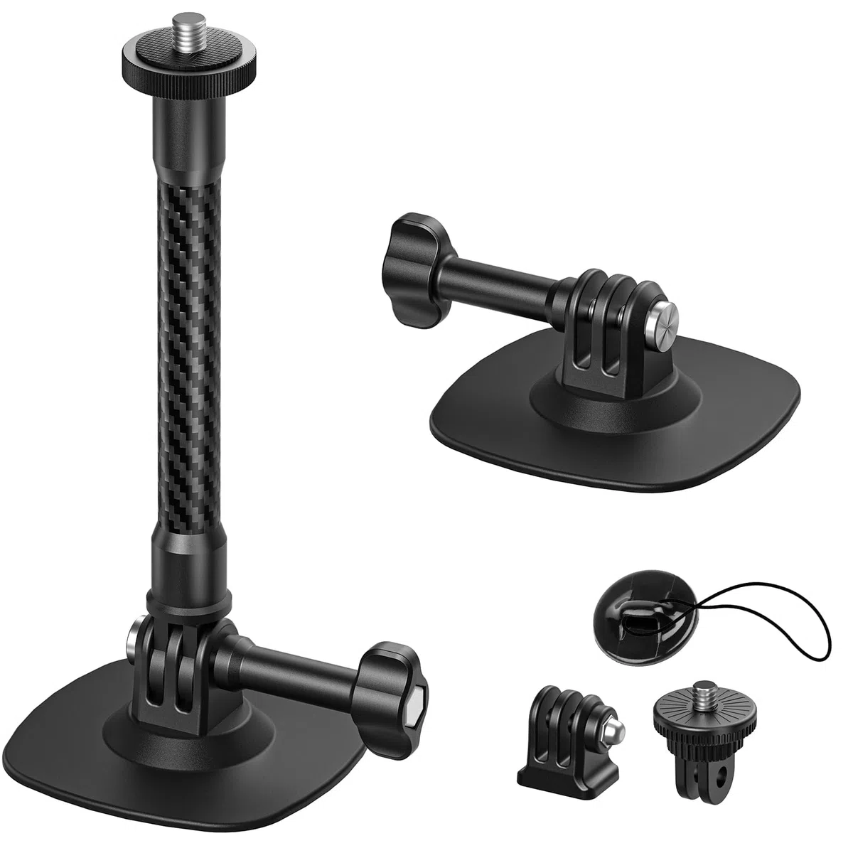 Montura Flexible Adhesiva Compatible con Montura para Casco Insta360 X5 X4 X3 Ace Pro Base Cámara Acción para GoPro Hero Kit Base para dji Osmo Action y Accesorios para Cámaras de Aventura