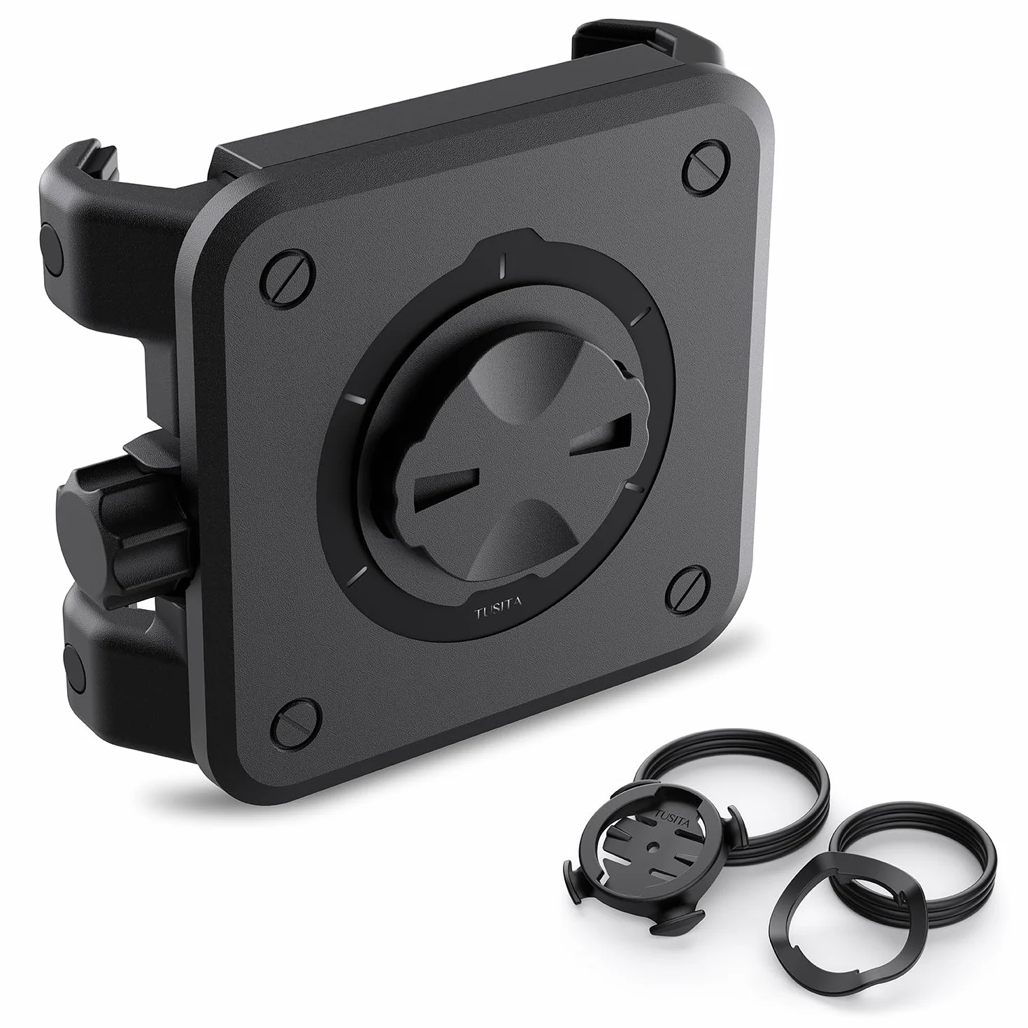 TUSITA Soporte para Teléfono Móvil para Bicicleta Compatible con Garmin Mount, 4.0"-6.9"