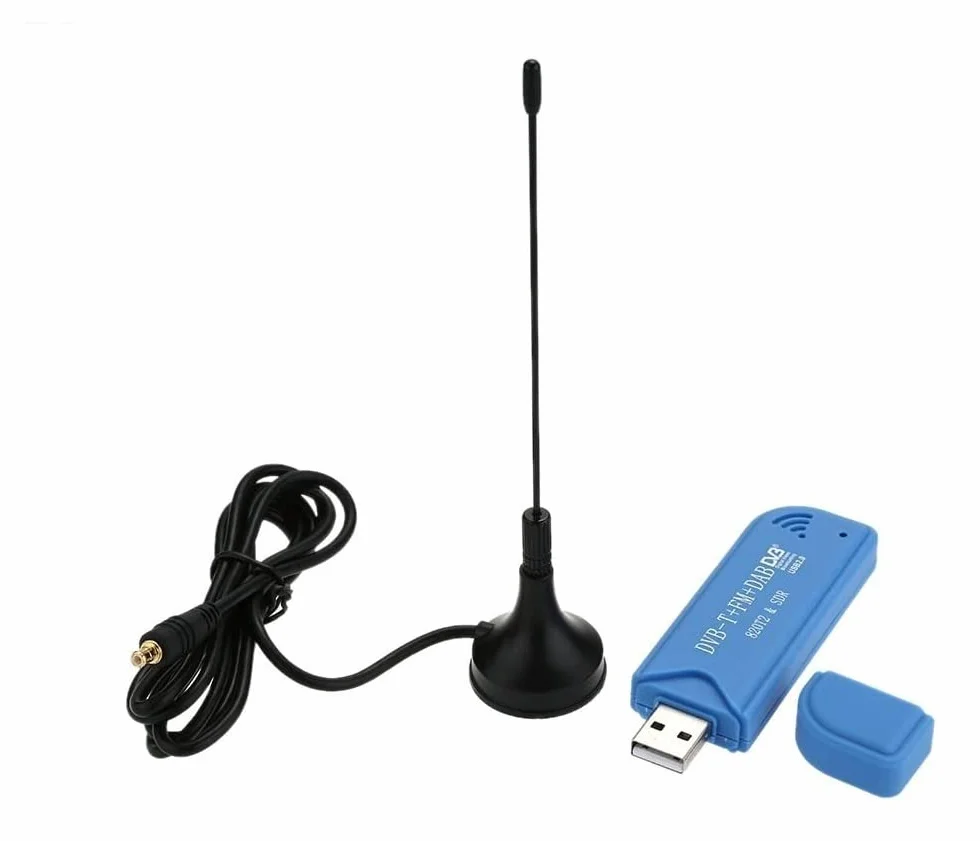 Mini portátil digital USB 2.0 TV Stick DVB-T + DAB + FM RTL2832U + R820T2 compatible con receptor sintonizador SDR