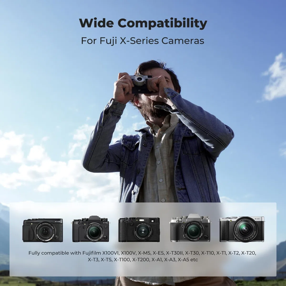 K&F CONCEPT 3-Pack Baterías NP-W126/NP-W126S y Cargador 3 Ranuras, 1300mAh Totalmente Decodificado Compatible con Fujifilm XM5/X100VI/X100V/XS10/XT30 II, LCD y Entradas Micro USB/Type-C