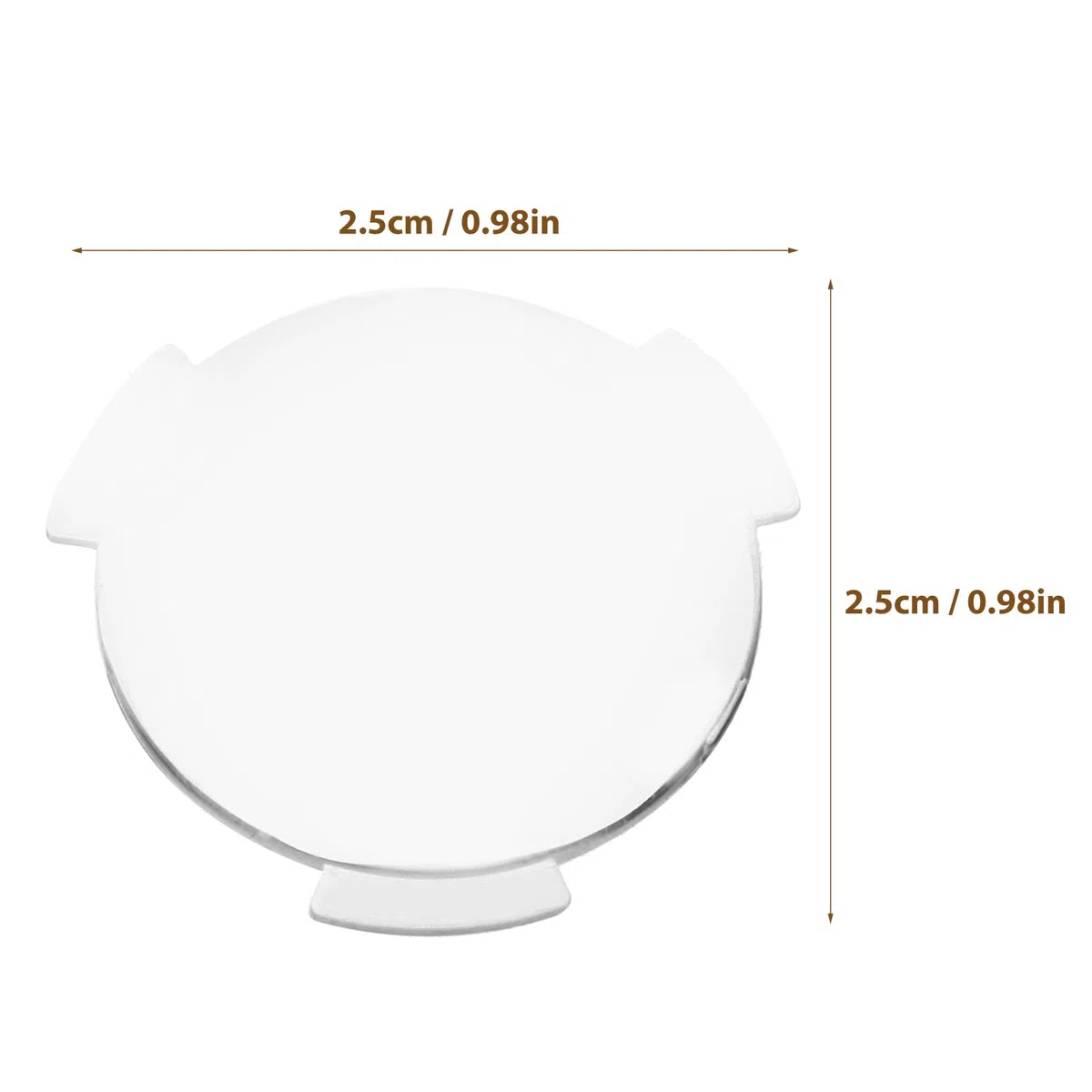 Lurrose Lentes De Realidad Virtual 3D Biconvexas 0.98X0.98X0.07In Juego De 20 Lentes De Repusto para Gafas VR Accesorios Compatibles con Cascos para Experiencias Inmersivas En Hogar Y Grupo