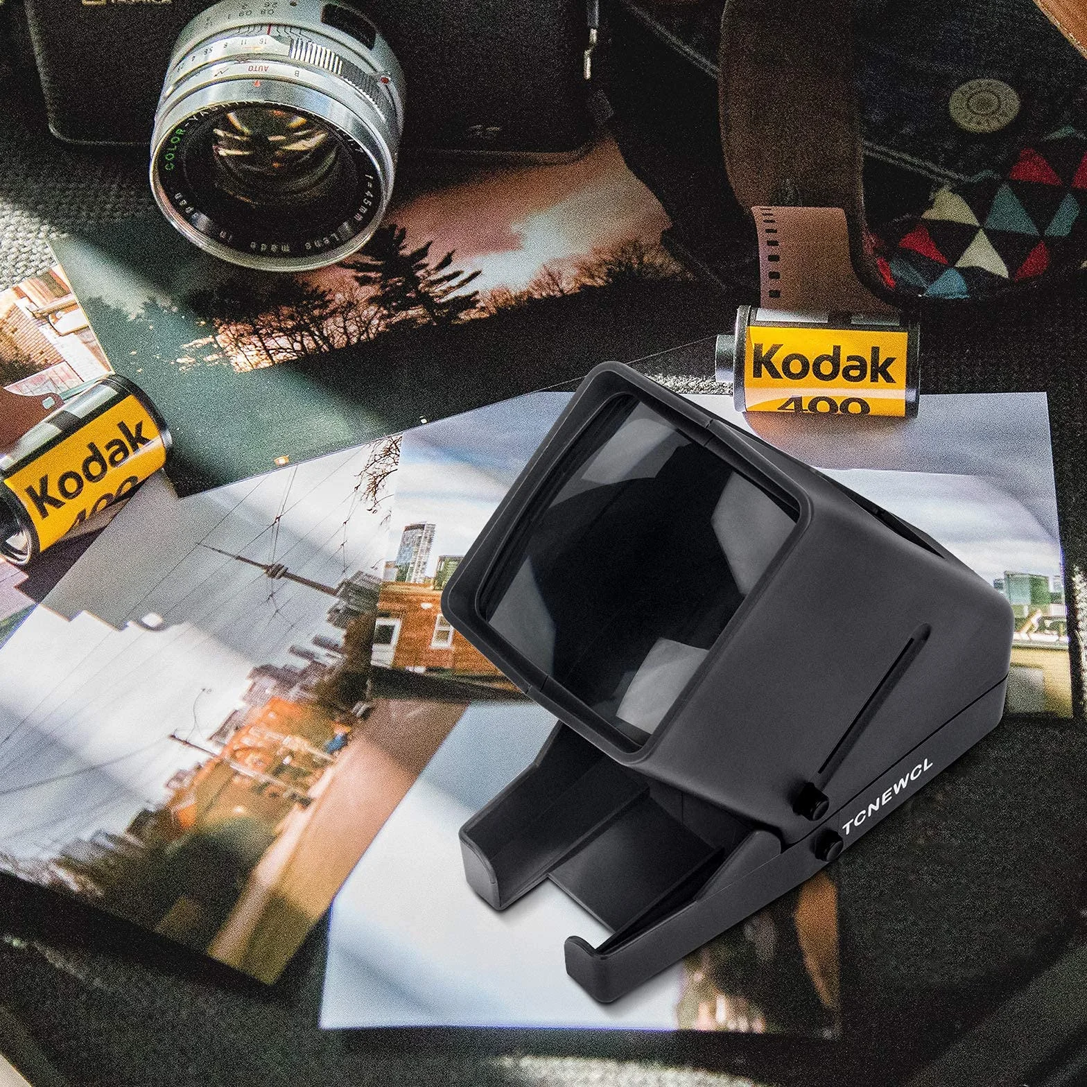 Visor de Diapositivas y Negativos de 35 mm, LED Daylight Desktop Film Viewer con Aumento de 3X