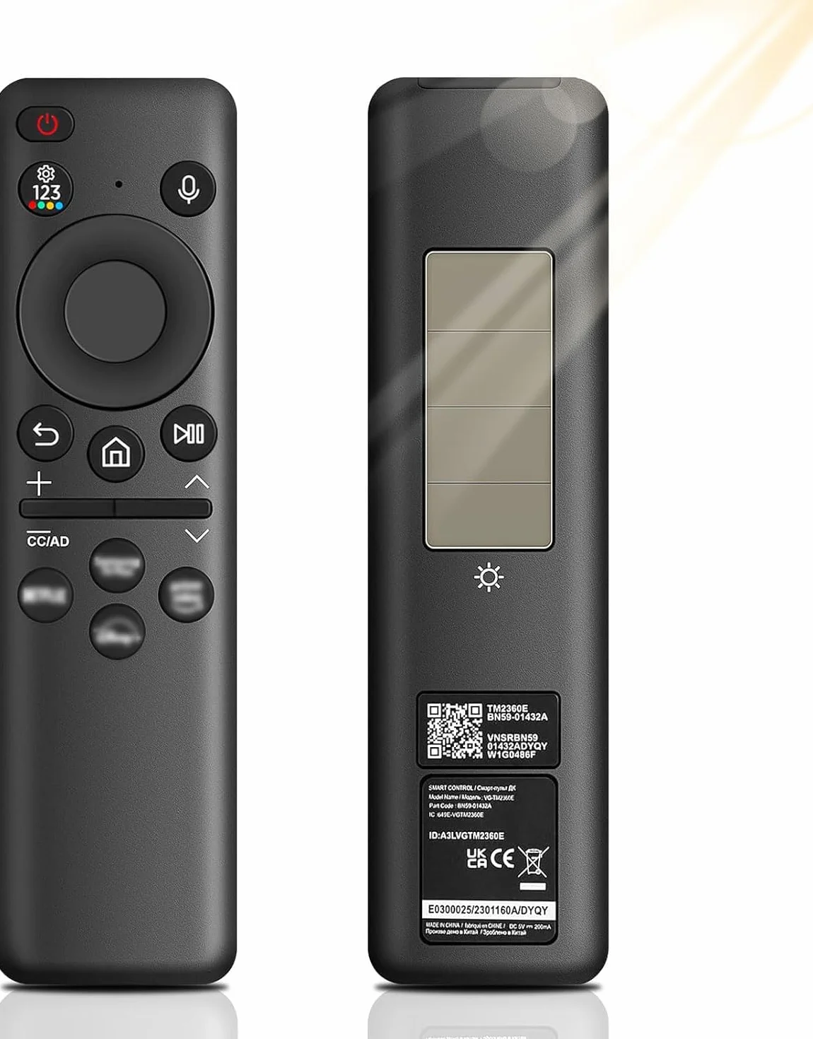 BN59-01432A Mando a distancia de repuesto para Samsung Smart TV, Universal para Samsung Smart TV, Neo LED, Smart 4K, HD, Negro