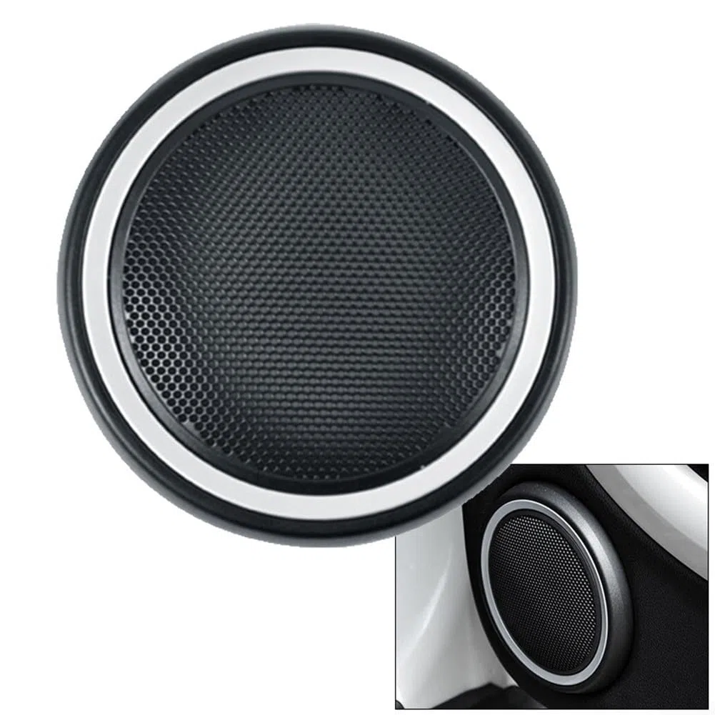 Oceanlend Cubierta para altavoz de puerta delantera de coche, para MINI CLUBMAN R55 para MINI Cooper R56 modelos de 2007 a 2015, 51412753333 51412756567 (galvanizada)