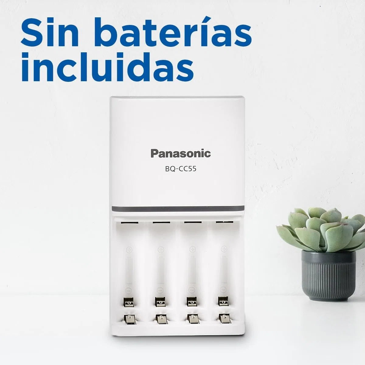 eneloop SmartPlus. Cargador para 1 a 4 pilas AA/AAA Ni-MH con 10 funciones de seguridad.