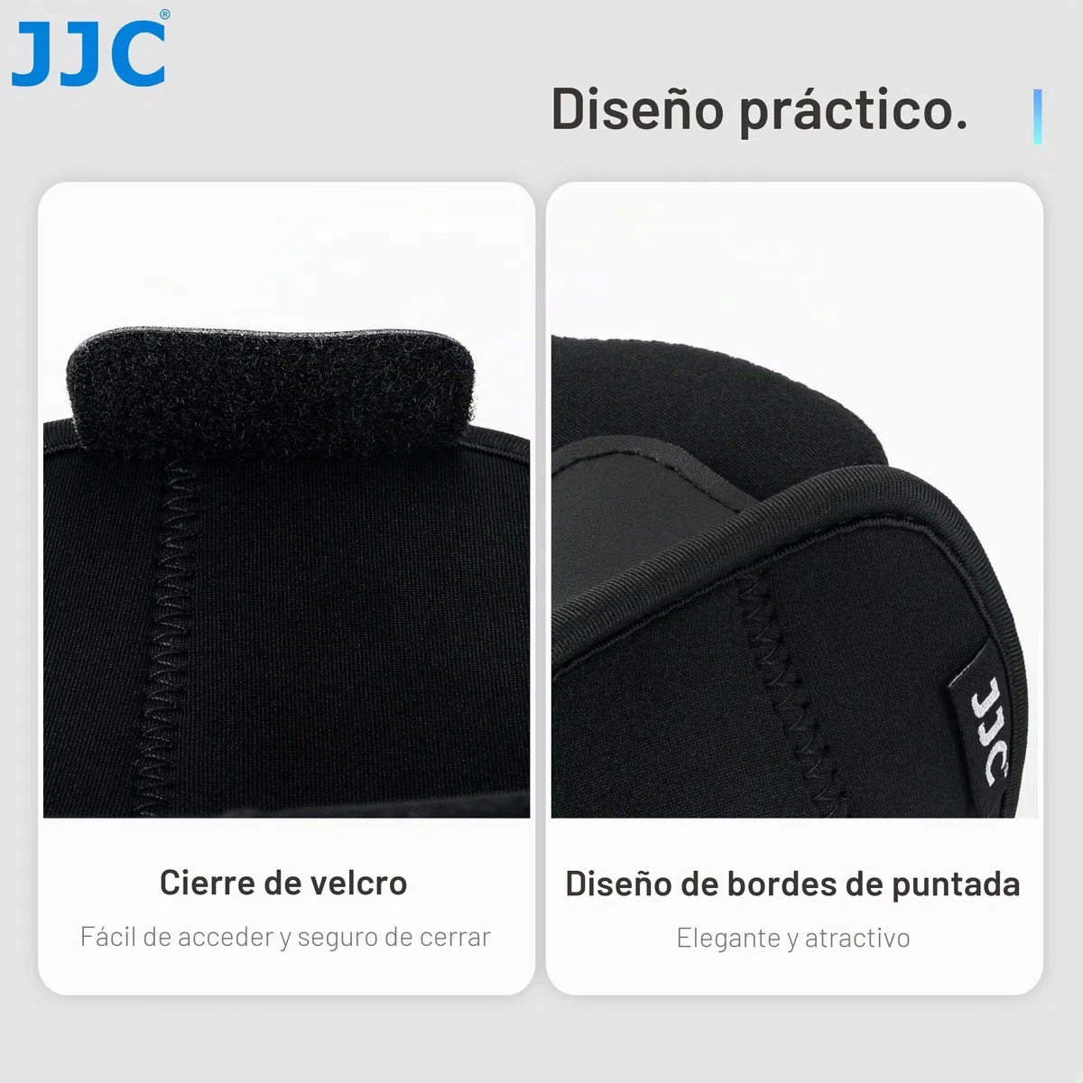 JJC Funda de Neopreno Ultra Ligera para Leica Q3, Q2, Q, Canon EOS R7 & R10 con RF-S 18-45mm f/4.5-6.3 IS STM Lente Apta para Cámaras de hasta 130 x 75 x 100mm (5.1 x 2.9 x 3.9) Negro
