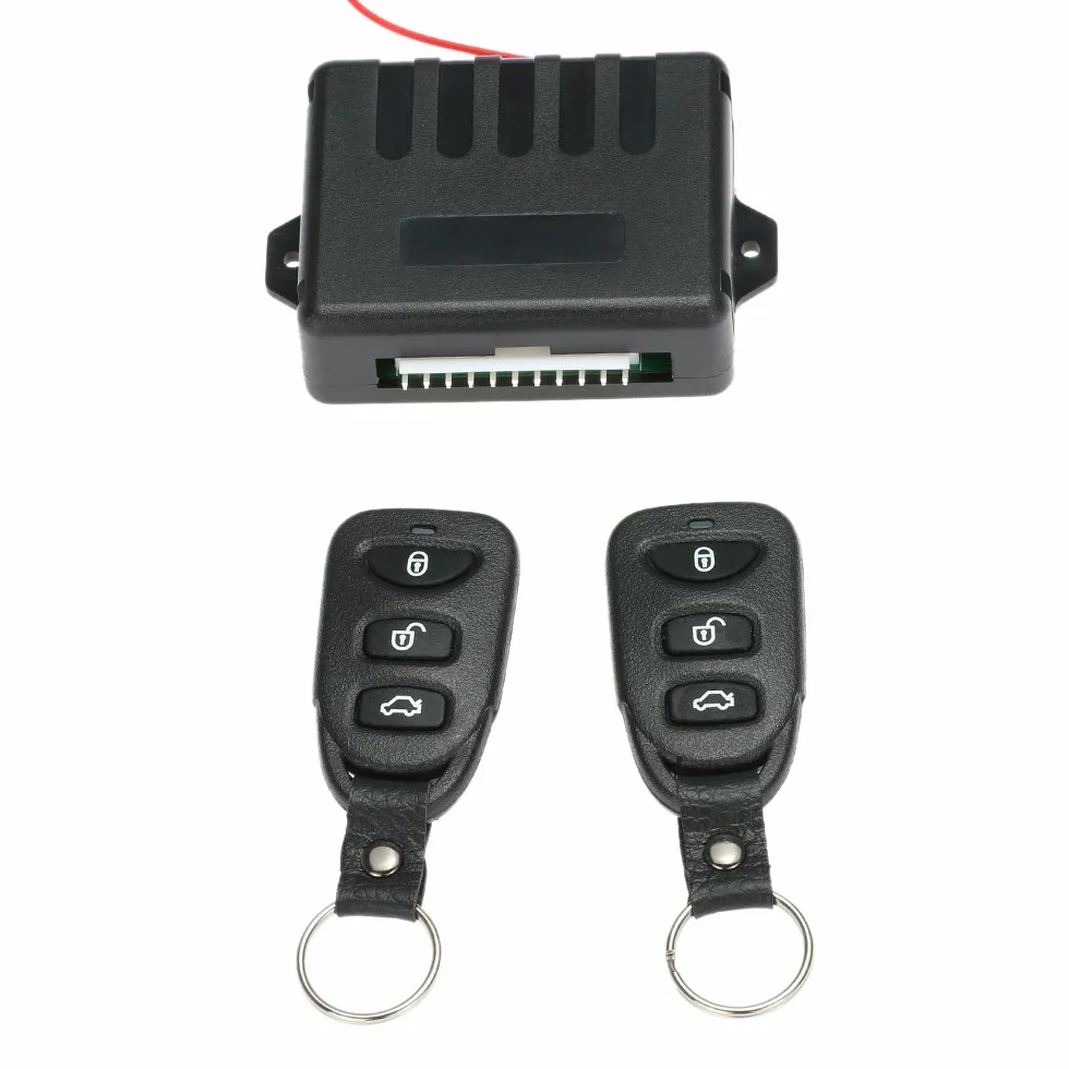 Shkalacar Kit Remoto Control Puerta Sistema de Entrada de Puerta de Coche Universal de Bloqueo sin Llave Bloqueo Central con el botón cajuela