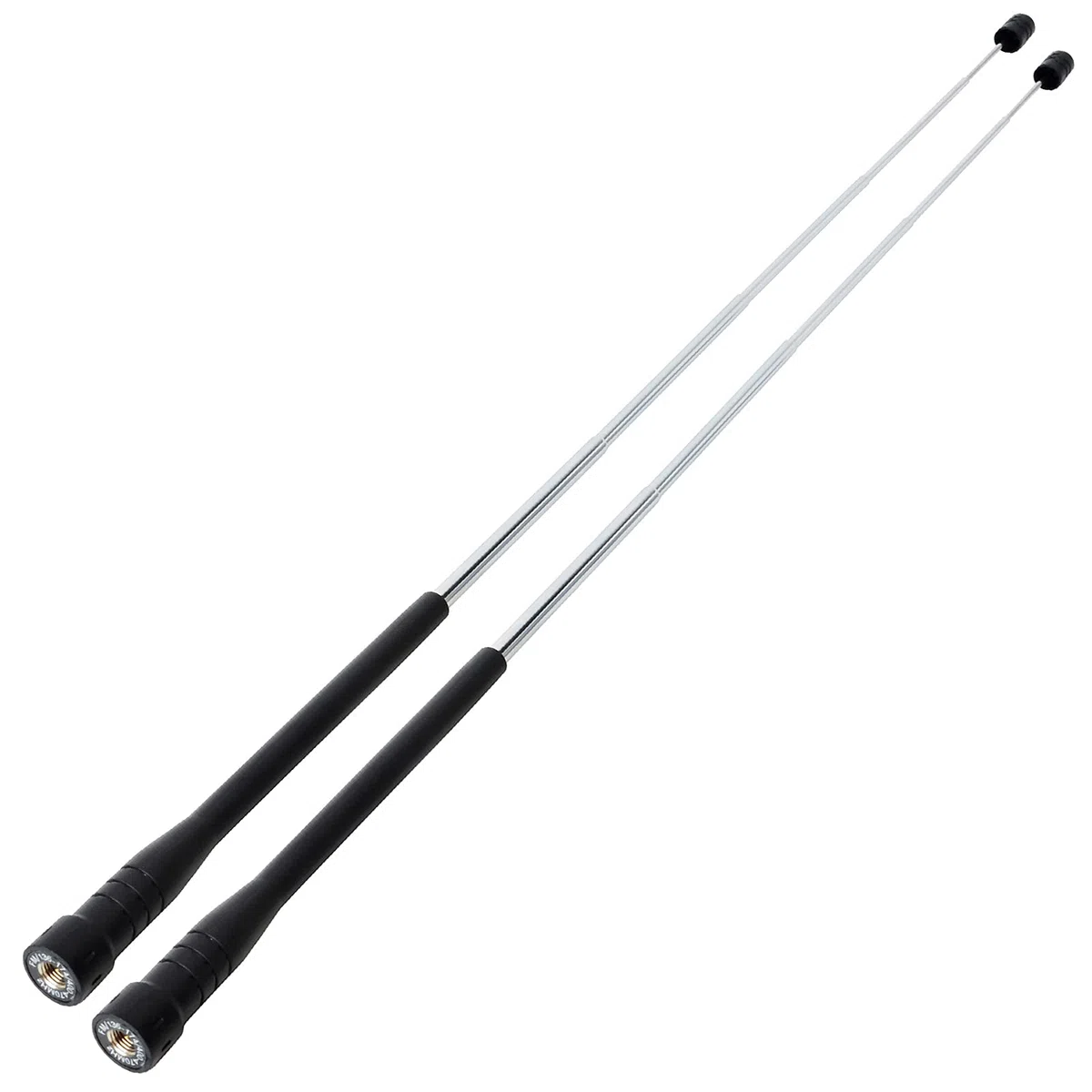 UAYESOK SMA Macho - Antena telescópica de doble banda retráctil para VHF/UHF Yaesu FT50RH Yeasu FT60/Kenwood TH-D74/Icom ICOM-51APlus IC-F60V (13,5-48 cm)