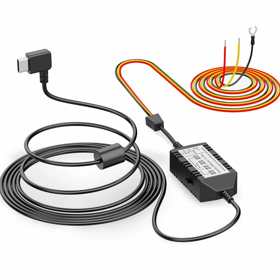 VIOFO HK4 Acc HardWire Kit para A329/T130/A119 Mini 2/WM1/A229/A139 Serie, activa modo de estacionamiento y protección de baja tensión, fusible necesario