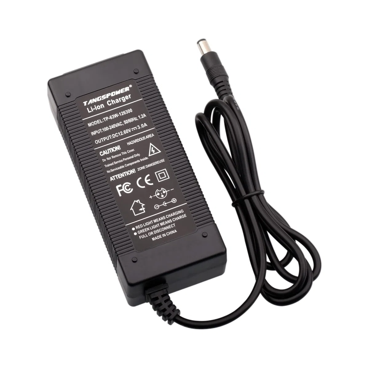 Cargador de batería de litio 12.6V 3A para batería 3S 10.8V 12V