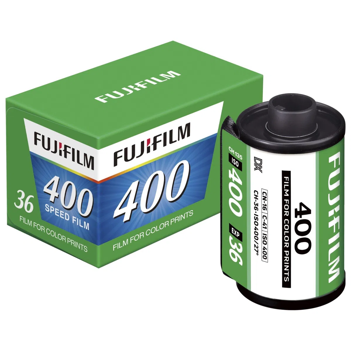 Fujifilm 400-36 exp. Carrete de película fotográfica Negativa de Color de 135mm. | Película ISO400 CLN