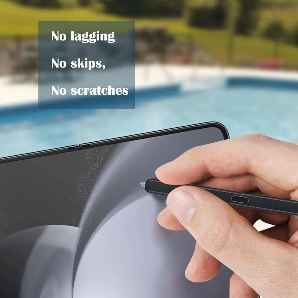 Galaxy Z Fold 6 S Pen Fold Edition para Samsung Z Fold6 5G Slim Pen Pen - Lápiz capacitivo para Samsung Galaxy Z Fold6 (punta de lápiz capacitivo), color negro