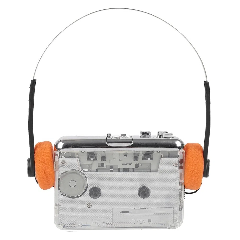 Reproductor de Casetes TON010B, Grabador de Cinta Portátil A MP3, Captura de Casetes USB Transparente A Formato MP3, Reproductor de Música de Cinta A
