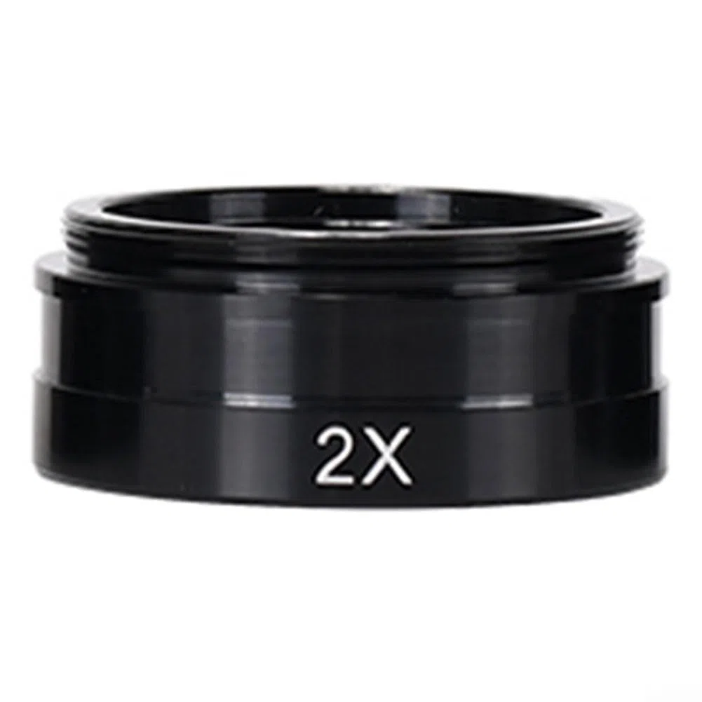 Lente Barlow de 42 mm para objetivo auxiliar de microscopio estéreo con varios ajustes de aumento (0.7X)