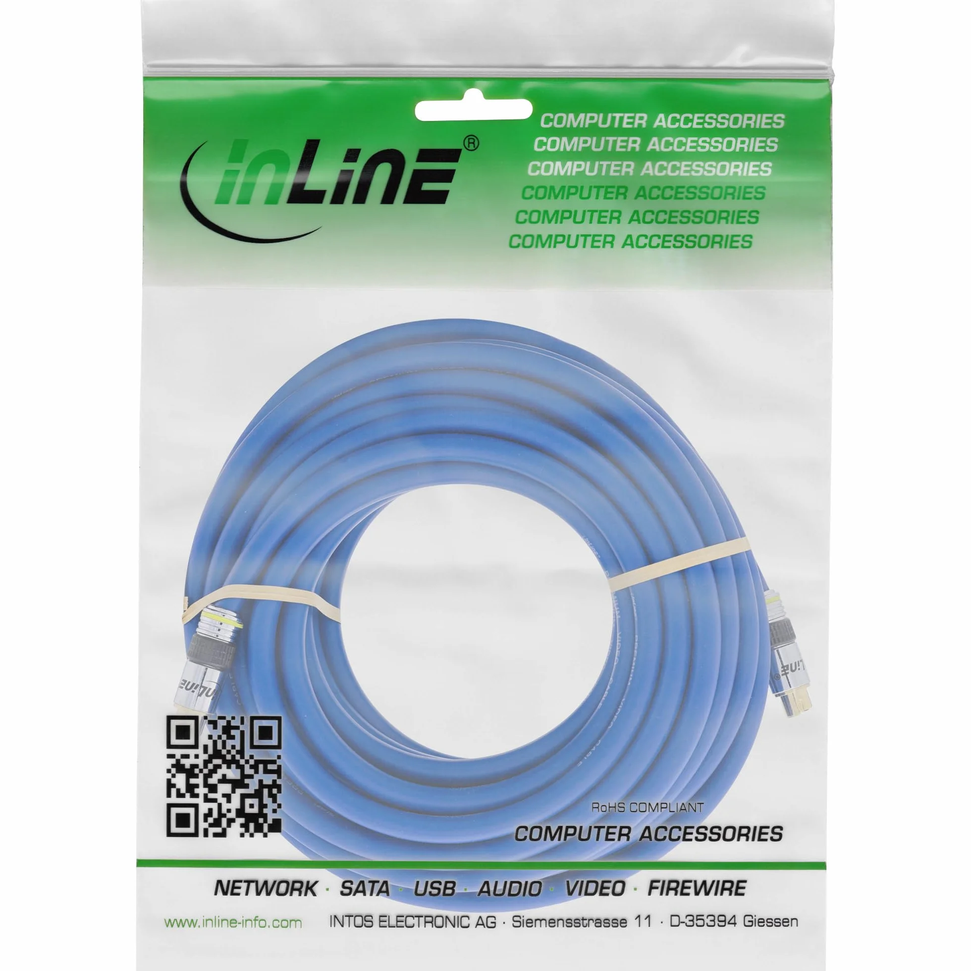 InLine 89959P - Cable S-Video (15 metros), azul