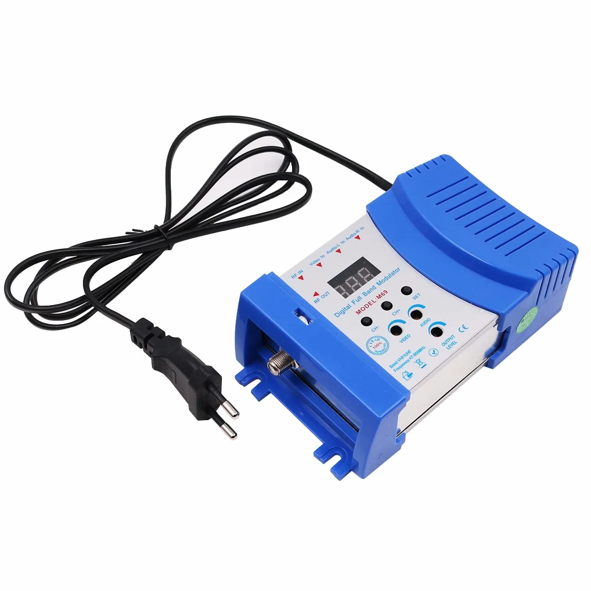 DollaTek Modulador de RF AV-RF Convertidor de AV-TV VHF UHF PAL/NTSC para receptores de satélite/videocámaras compatibles con el sistema CATV local