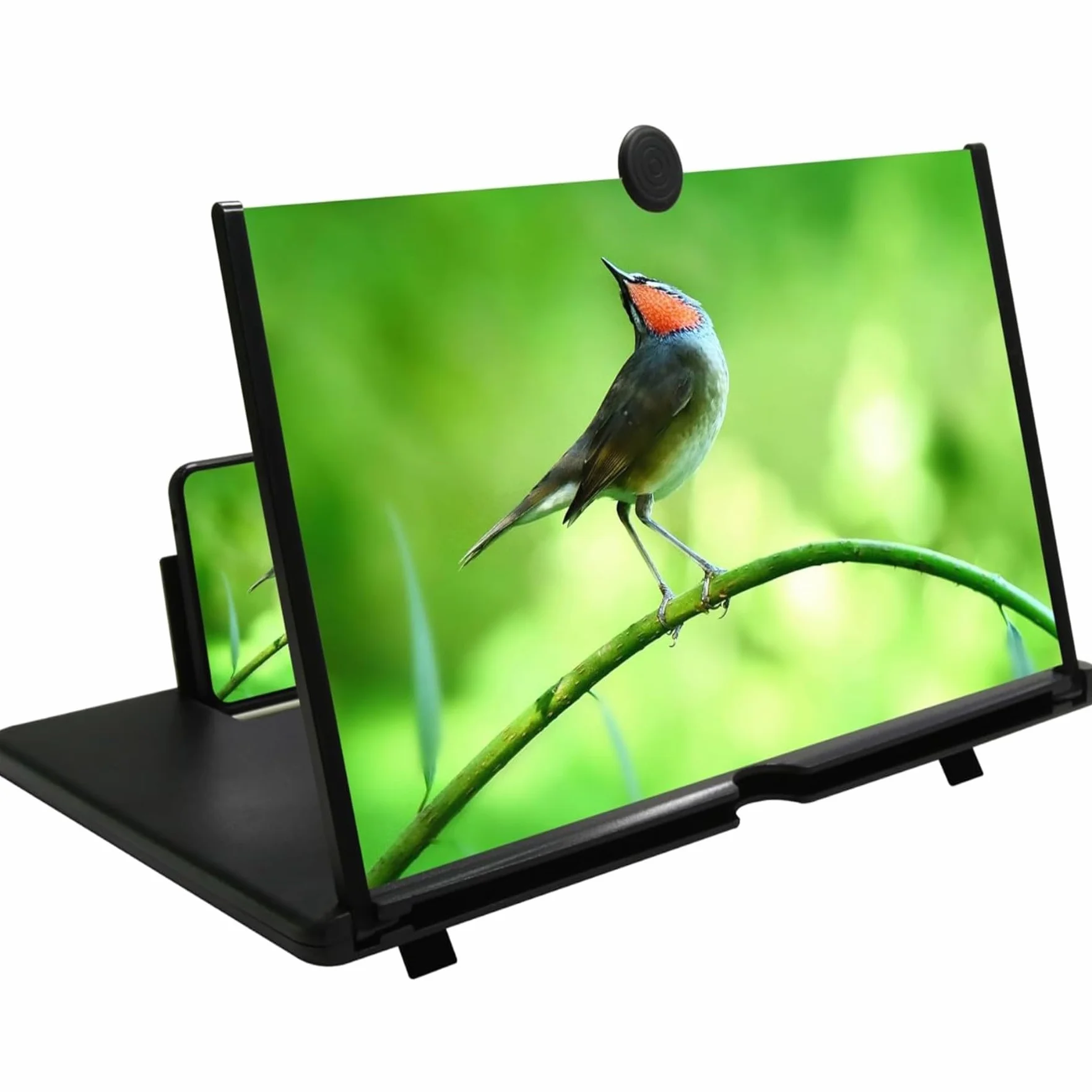 Ampliador de Pantalla movil, 18 Pulgadas HD Lupa para telefono movil, para Todos los Smartphones, antiluz Azul, Lupa de Pantalla 3D para Ver vídeos de películas