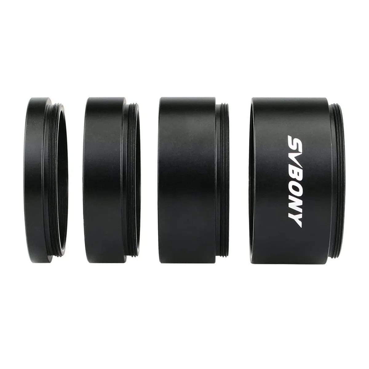 Svbony Adaptador de Tubo de Extensión, T2 Metal Tubos de Extensión para Extender la Distancia Focal, Accesorio de telescopio para Astronomía Astrofotografía (M42 50mm)