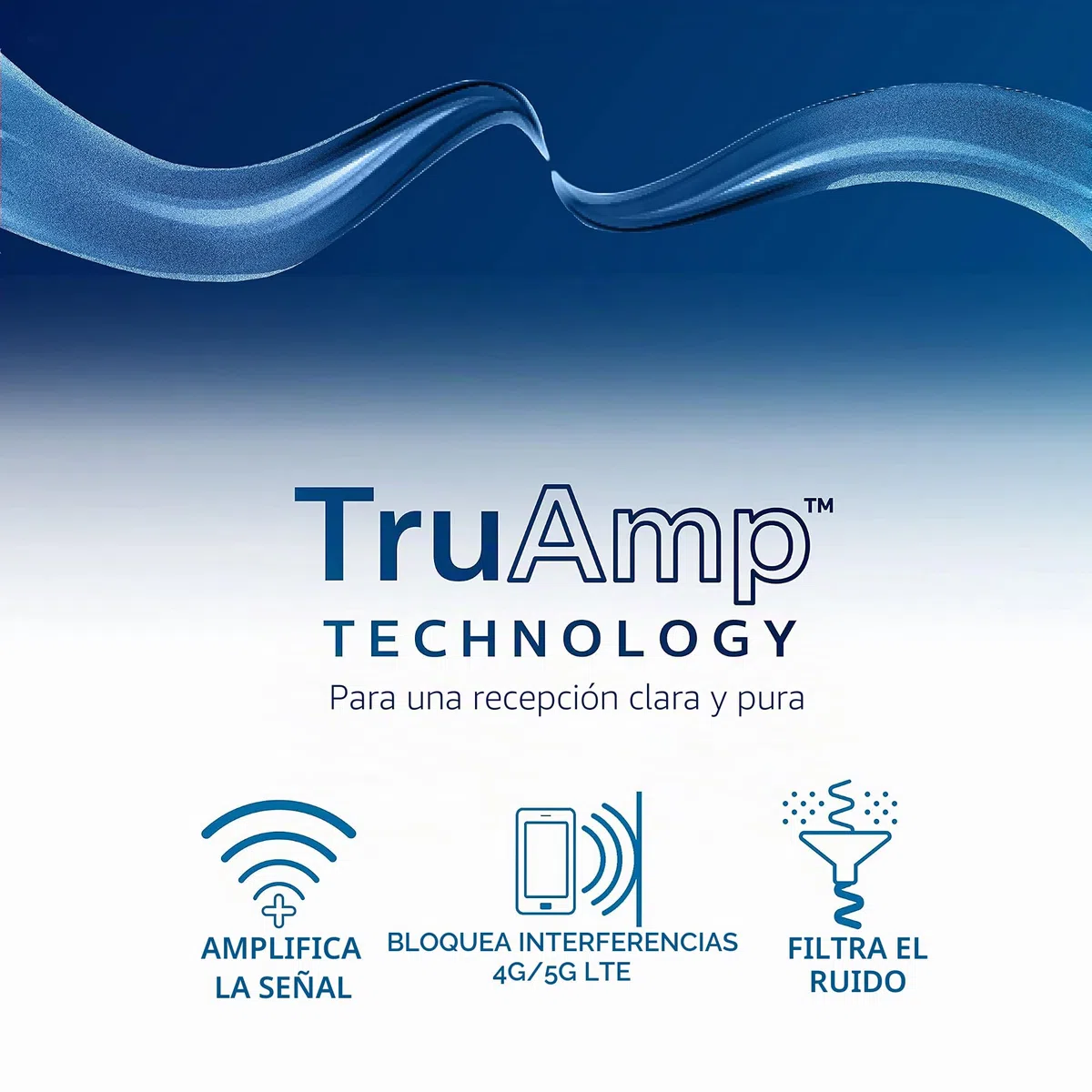 Philips Filtro LTE para Antena de TV, filtra señal 4G 5G LTE para Reducir interferencias y pixilación para recepción de TV Digital HD Clara, Rango de frecuencia 5-608 MHz, instalación en Interiores y