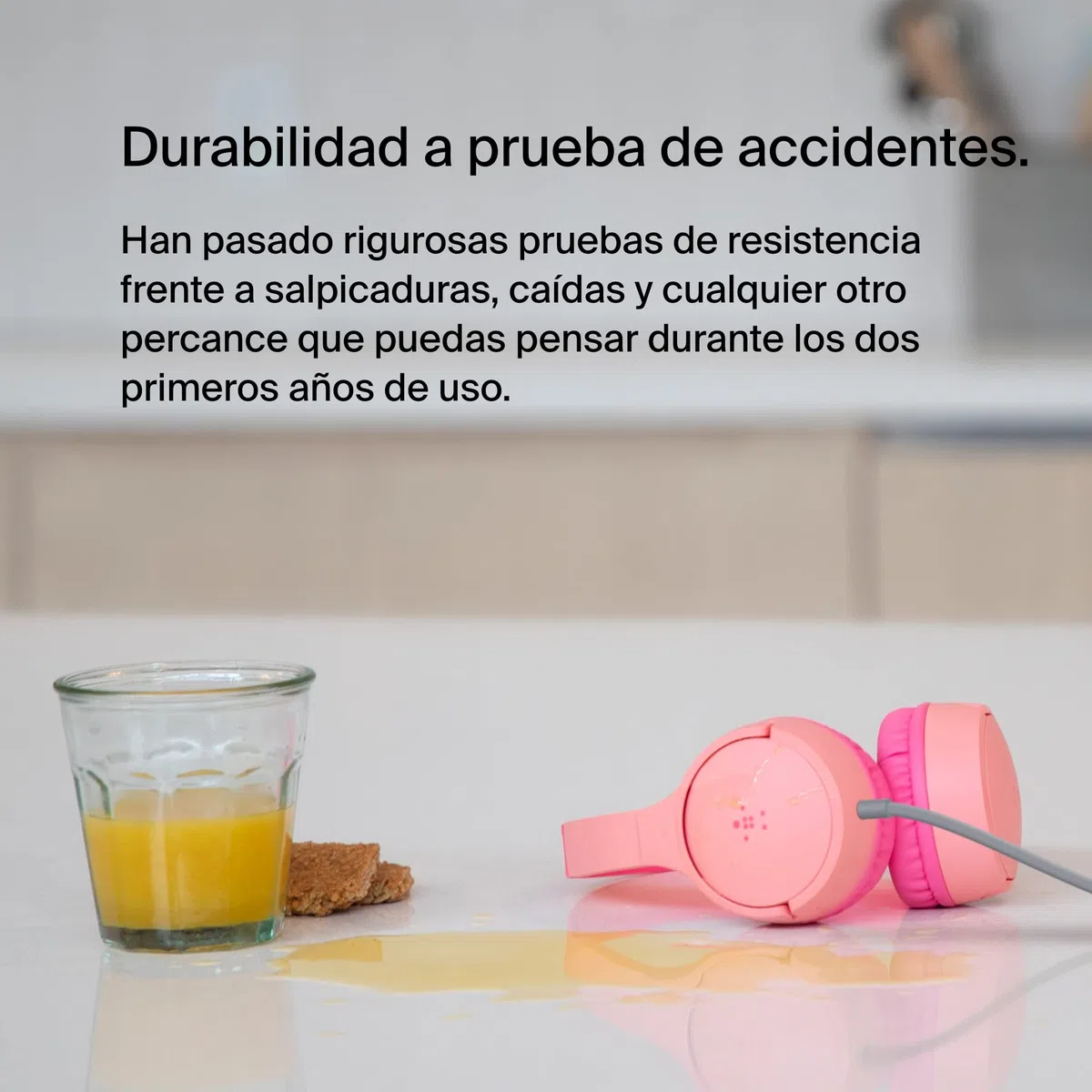 Belkin Auriculares supraaurales SoundForm Mini para niños, Cascos externos con micrófono, enseñanza Virtual, Colegio, Viajar, Jugar, para Dispositivos compatibles con Puerto de 3,5 mm, Rosa