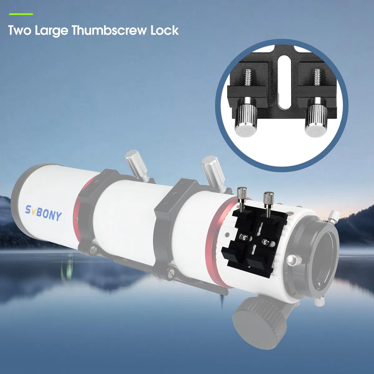 Svbony SV224 Telescopio Finderscope Mount, Metal Telescopio Ranura para Soporte de Cola de Milano, Base de Cola de Milano Accesorios para la Instalación del Telescopio Guía SV182 SV106