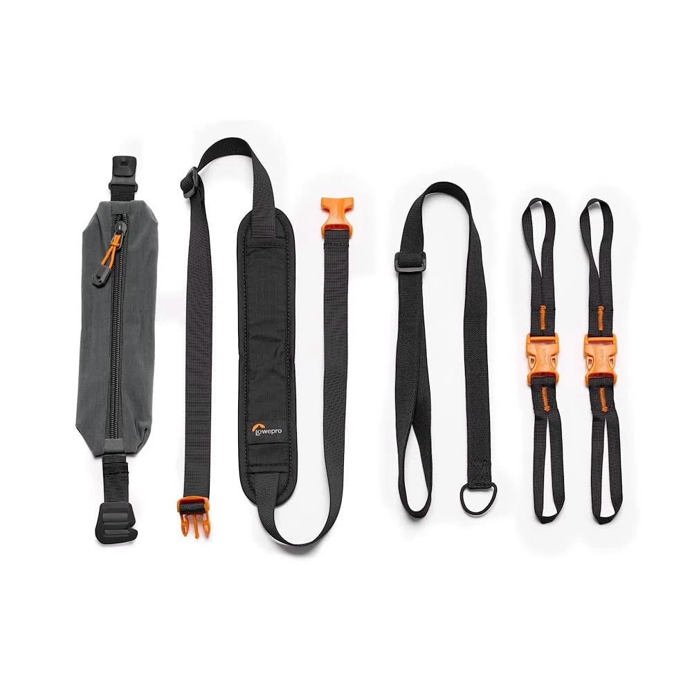 Lowepro GearUp Kit de Correas de Accesorios, para Cualquier Configuración de Cámara, Maletín y Smartphone, Negro