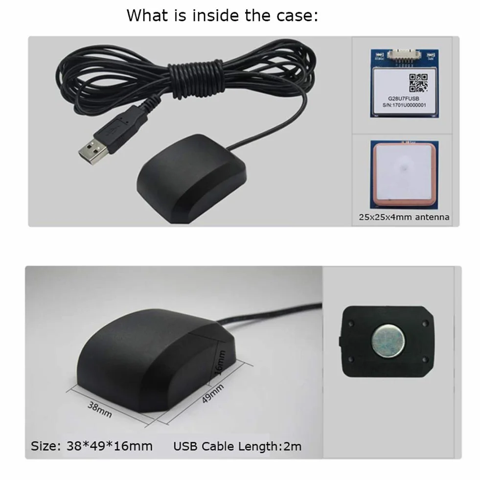 DIYmalls VK-162 G-Mouse USB GPS Antena receptora con Chip M8 con Flash 72CH NMEA-0183 para Linux Window Google Earth
