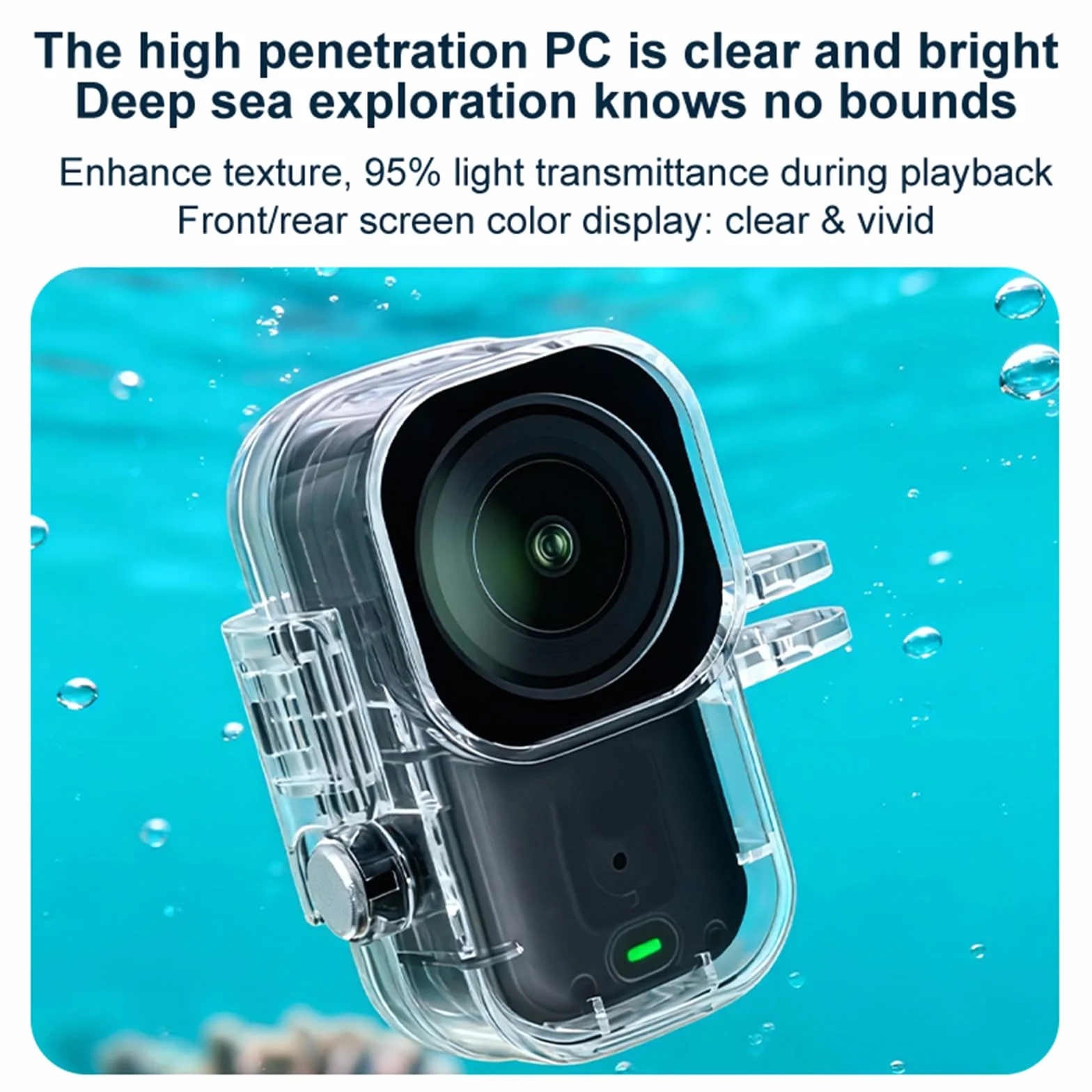 Funda Impermeable para dji Osmo Nano, 45M Estuche de Buceo Carcasa subacuática Funda Protectora Cámara Waterproof Case Dive Case Accesorios para dji Osmo Nano Cámara
