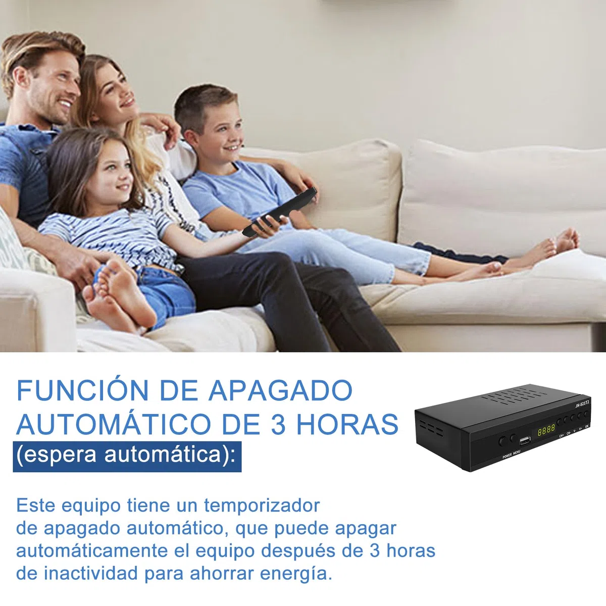 2026 Decodificador TDT HD - DVB-T T2 H.265 Full HD PVR, USB, HDMI, SCART,Sintonizador de televisión Digital Terrestre, decodificador terrestre, Receptor Digital de Alta definición Full HD 1080p