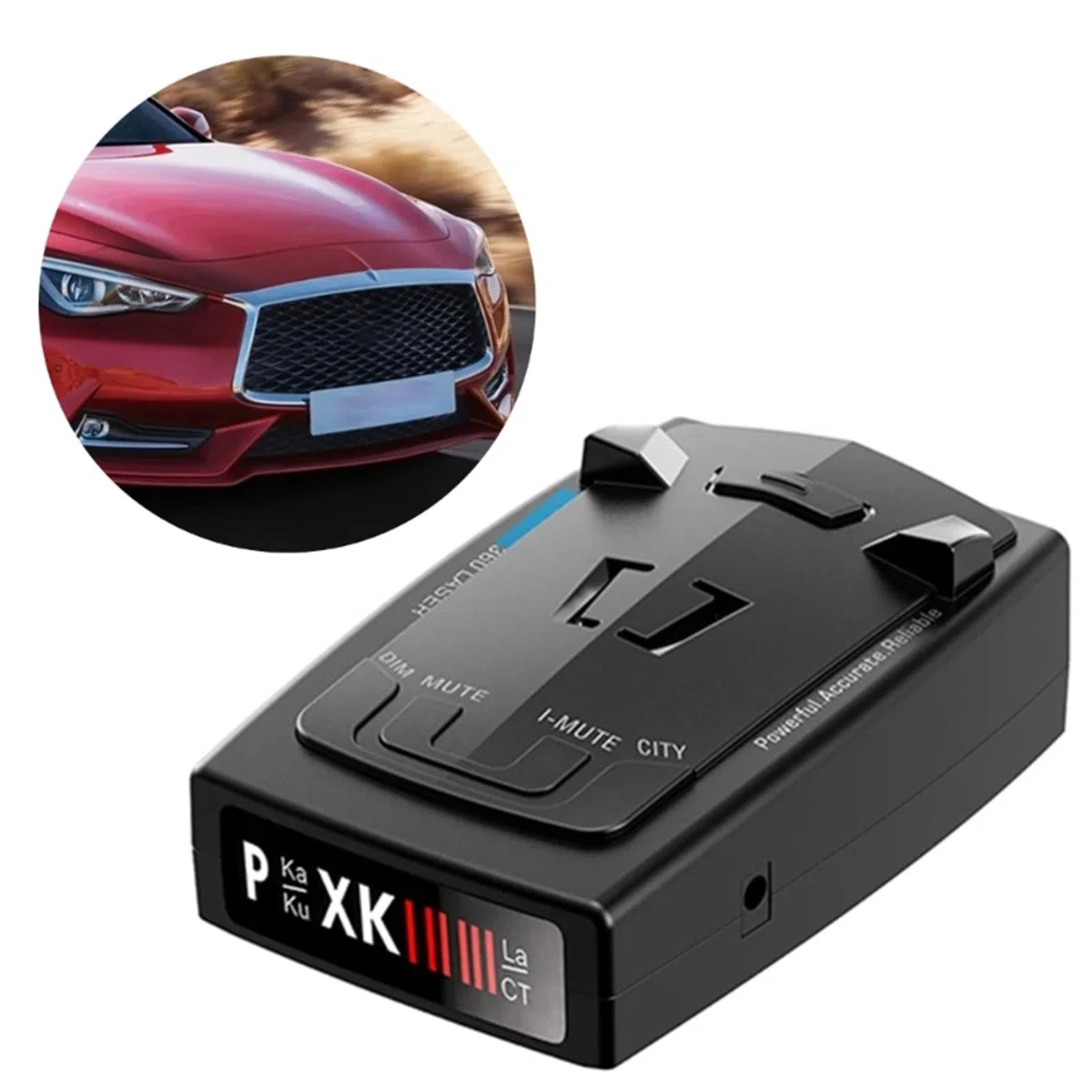 Dispositivo de prueba de velocidad automotriz con cable de alimentación de medidor, diseños versátiles y fáciles de usar, seguimiento de velocidad para coche