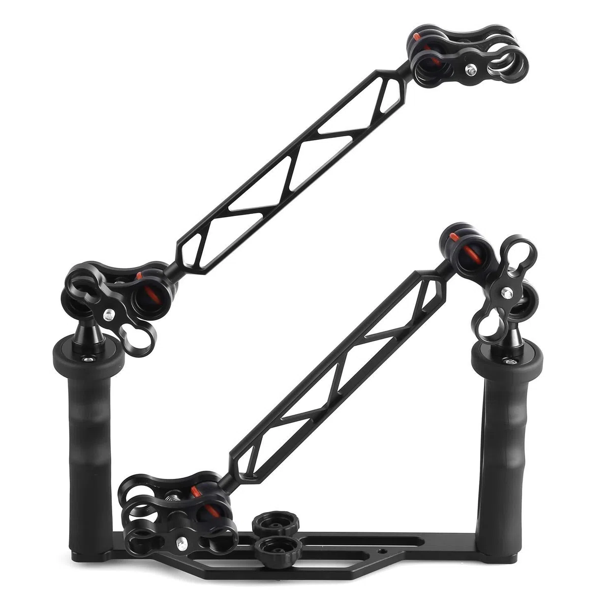 2 Soportes Aluminio 1 Pulgada para Soporte balón Buceo bajo el Agua Sistema Bandeja cámarae Buceo fotografí