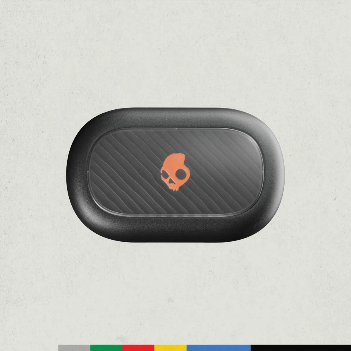 Skullcandy Push ANC Active in-Ear Wireless Earbuds, 58 HR Battery, IP67 Waterproof, Wireless Charging, Microphone, Works with iPhone Android and Bluetooth Devices - True Black/Orange