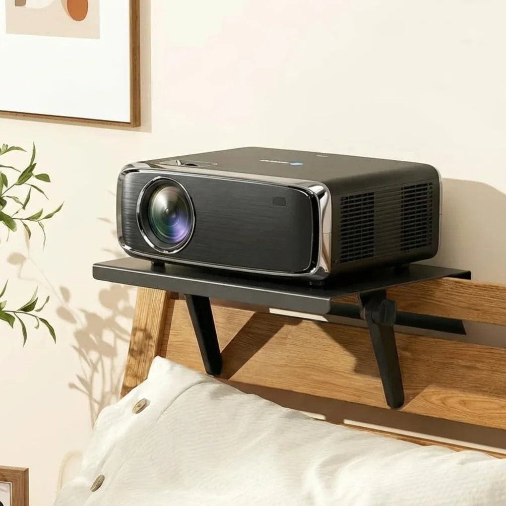 Soporte de Proyector de Metal sin Perforación para Sofá y Mesita de Noche, Soporte de Pared Oculto para Proyector para Cama/Sofá, Soporte de Pared para Proyectores para Sala de Estar, Adecuado para