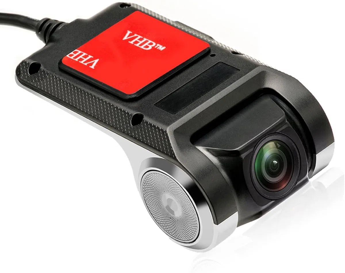 Hikity Cámara de Coche 1080P USB DVR, Mini Cámara de Salpicadero de Coche para Android Autoradio Impermeable Dashcam Cámara Coche 170 ° Gran Angular Visión Nocturna Dashcam