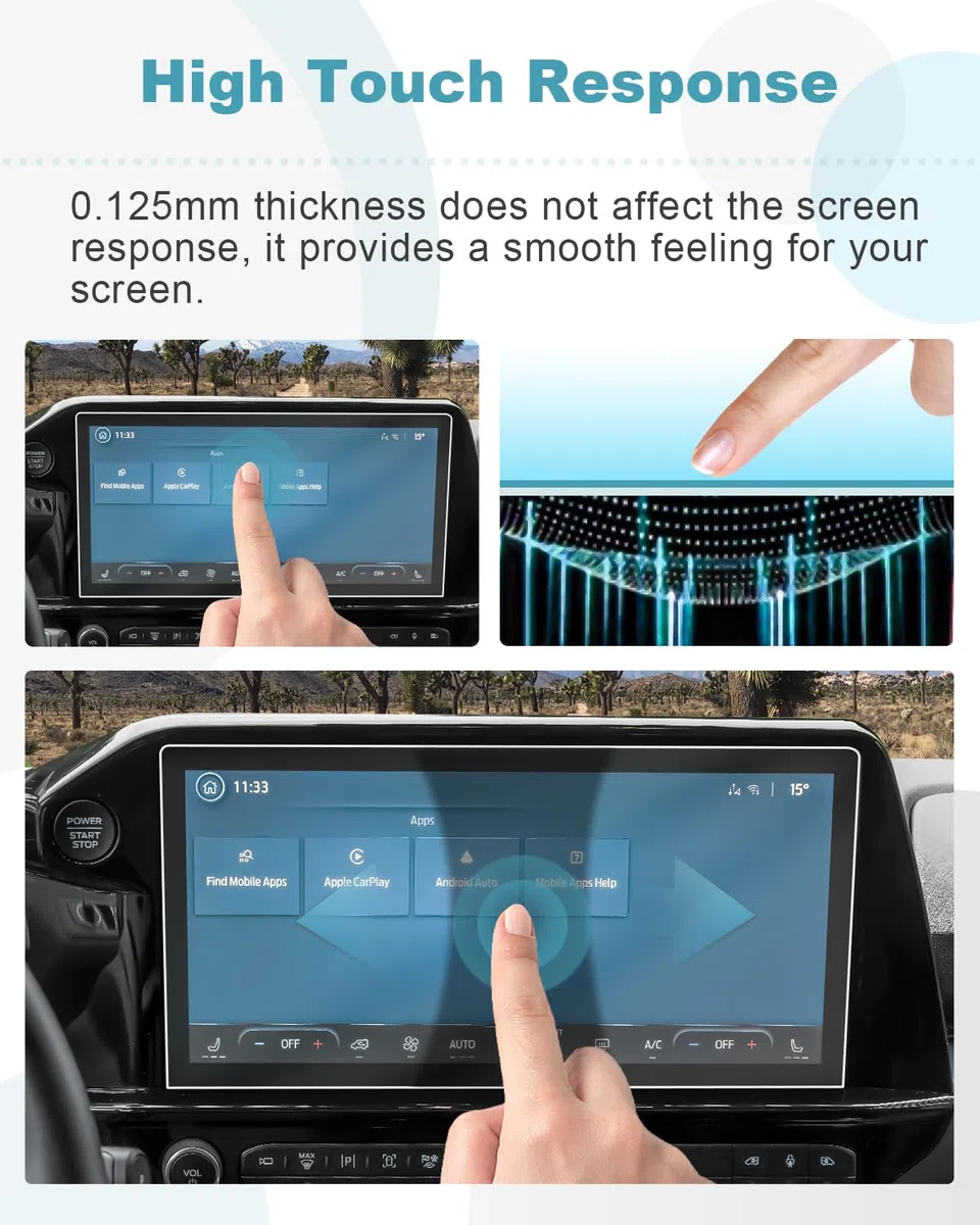 CDEFG Compatible con Ford Tourneo Custom 2024 2025 Facelift Navigation Protector de pantalla 4H resistente a los arañazos 13 pulgadas GPS Protector de pantalla Navi Transit E-Transit EV Accesorios