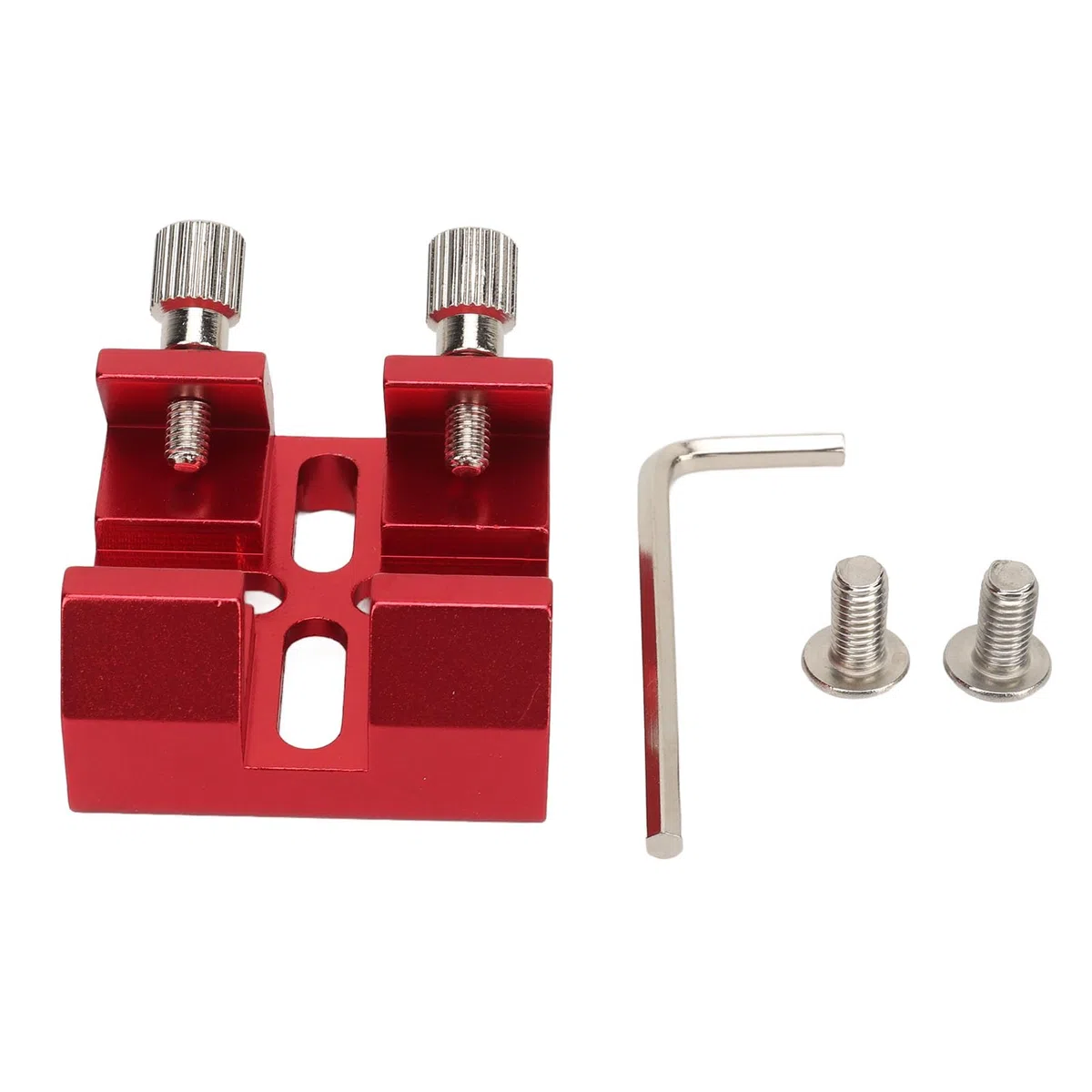Base Universal de Cola de Milano para Buscador, Soporte de Montaje de Telescopio óptico de Aleación de Aluminio, Placa de Ranura de Cola de Milano de Montaje de Telescopio (Rojo)