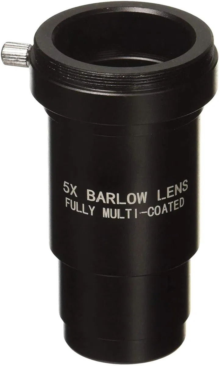 SOLOMARK Adaptador de lente Barlow de metal totalmente ennegrecido de 1.25 pulgadas,5 unidades, para telescopios, acepta filtros de 1.25 pulgadas, también se puede utilizar para fotografía astronómica
