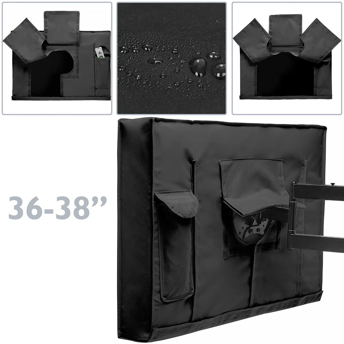 PrimeMatik - Funda Cubierta Protectora Exterior para Pantalla Plana Monitor TV LCD de 36-38" 94x62x13 cm