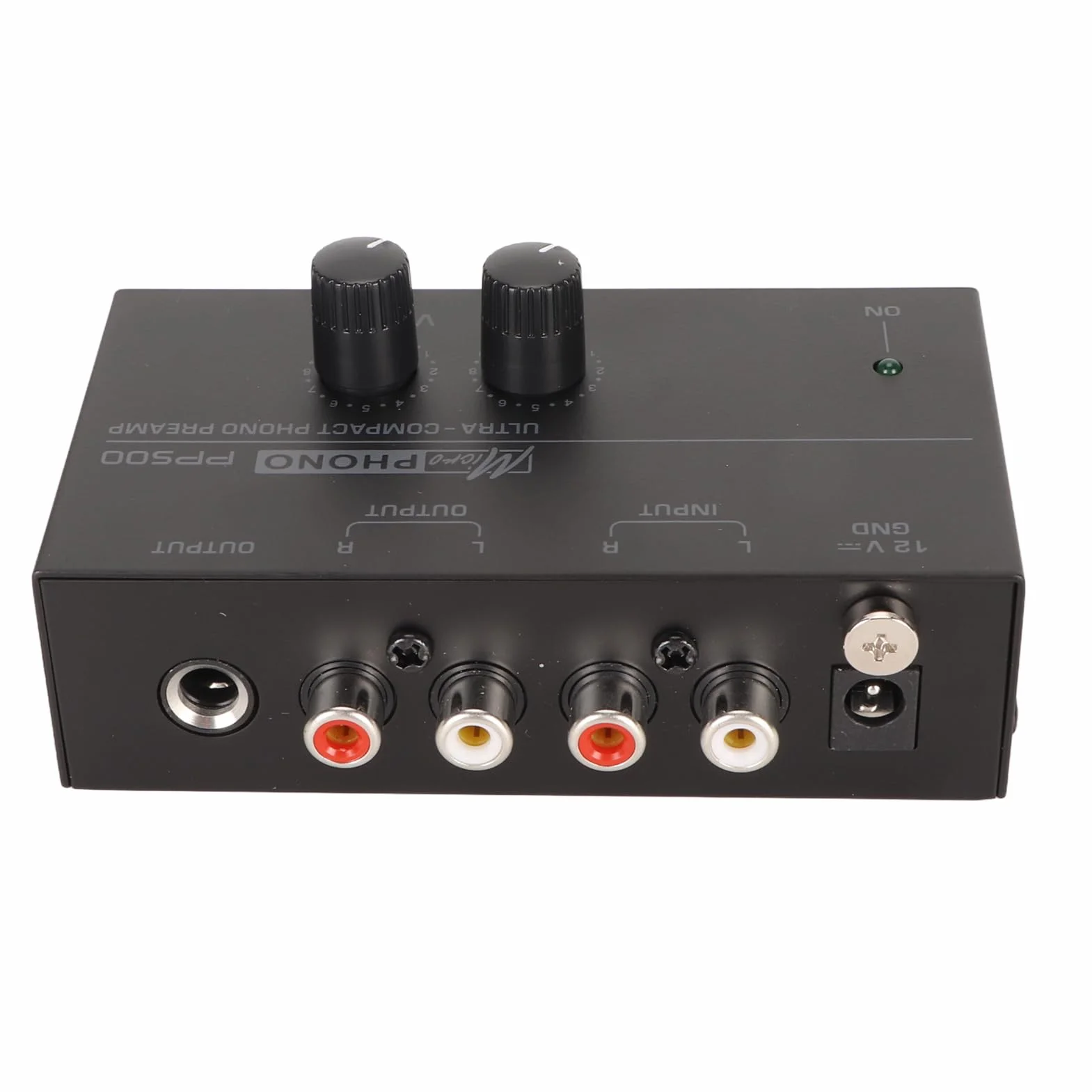 Preamplificador de Tocadiscos Phono, Compacto y Duradero con Control de Volumen Independiente, Convierte Señales de Phono a Nivel de Línea, Ofrece Sonido Premium Ecualizado RIAA
