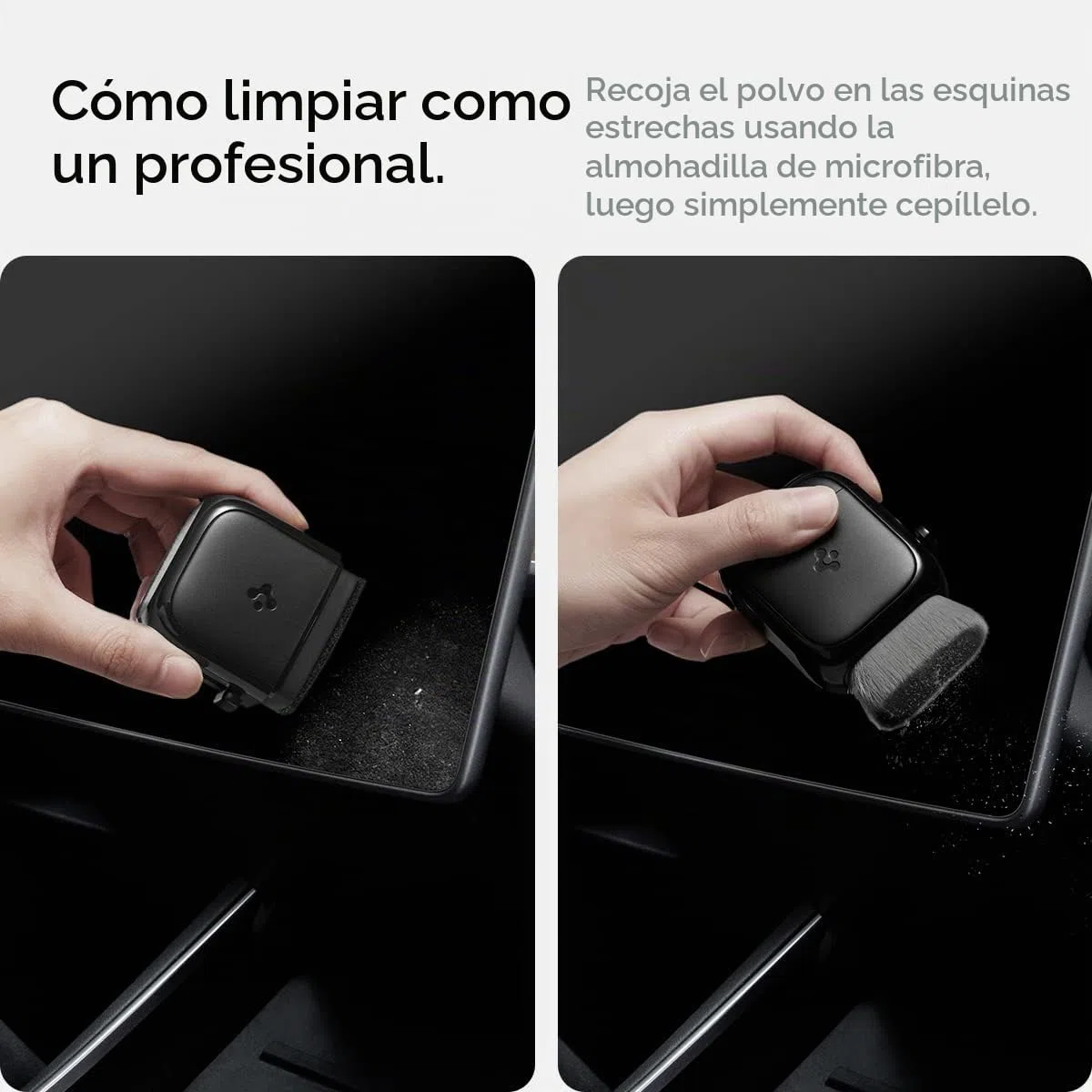 Limpiador de Pantalla Spigen EZ Slide & Brush diseñado para Tesla Cleaner y Todas Las Pantallas, teléfonos, computadoras portátiles, tabletas, Autos EV, no Necesita solución